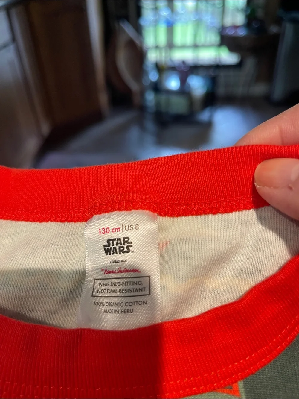Hanna Andersson Green and Red Star Wars Grogu Holiday Pajama Set